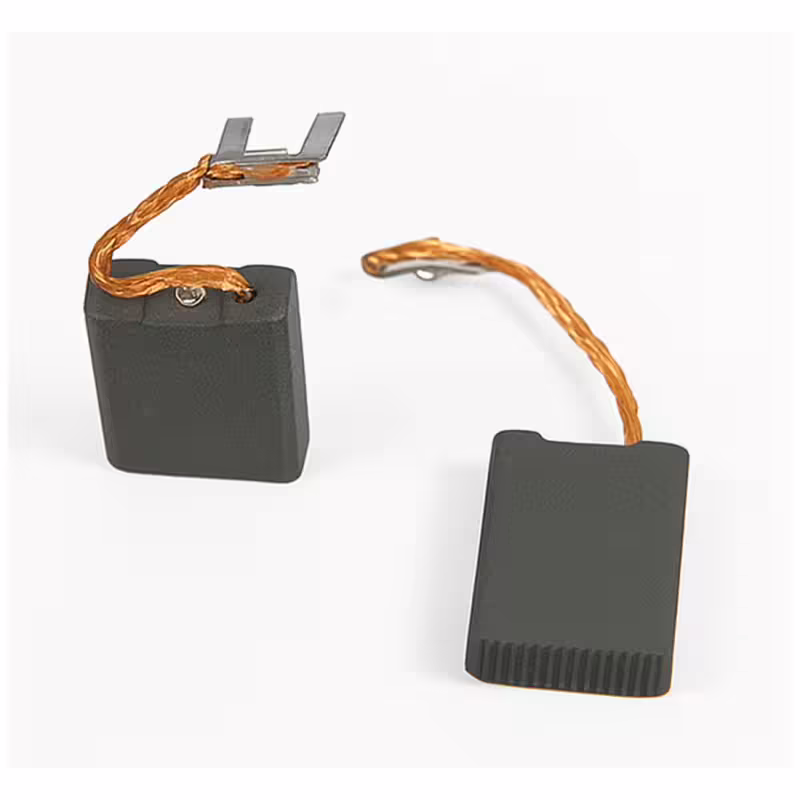 Въглено-графитна четка, канал, извод, накрайник каб.обувка, 6,3x16x22mm