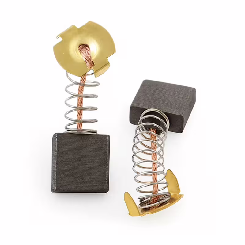 Българска въглено-графитна четка, пружина, накрайник профил, 6,5x13,5x18mm