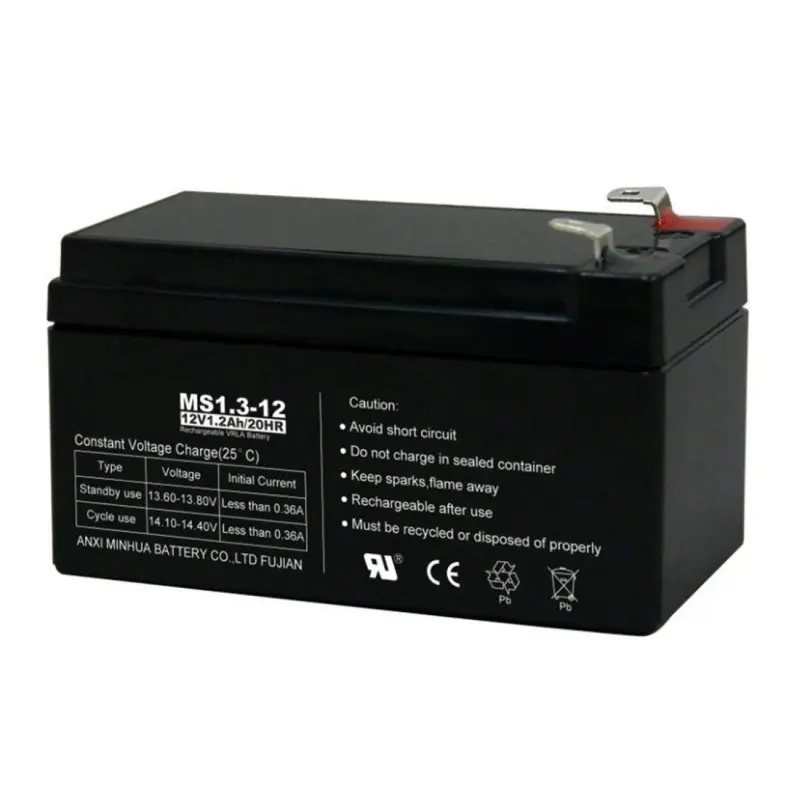 Акумулаторна, оловна батерия PROJECT, 12VDC, 1,3AH, 97х43х52mm