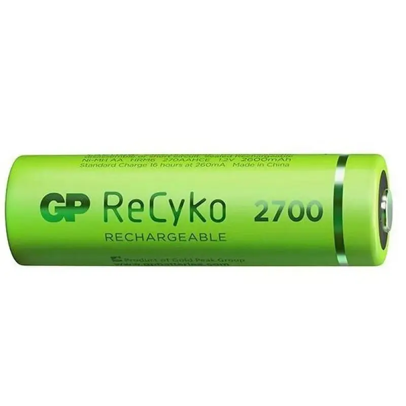 Акумулаторна батерия Recyko, презареждаема, 1,2VDC, 2600mAh, AA, R06, Ni-MH
