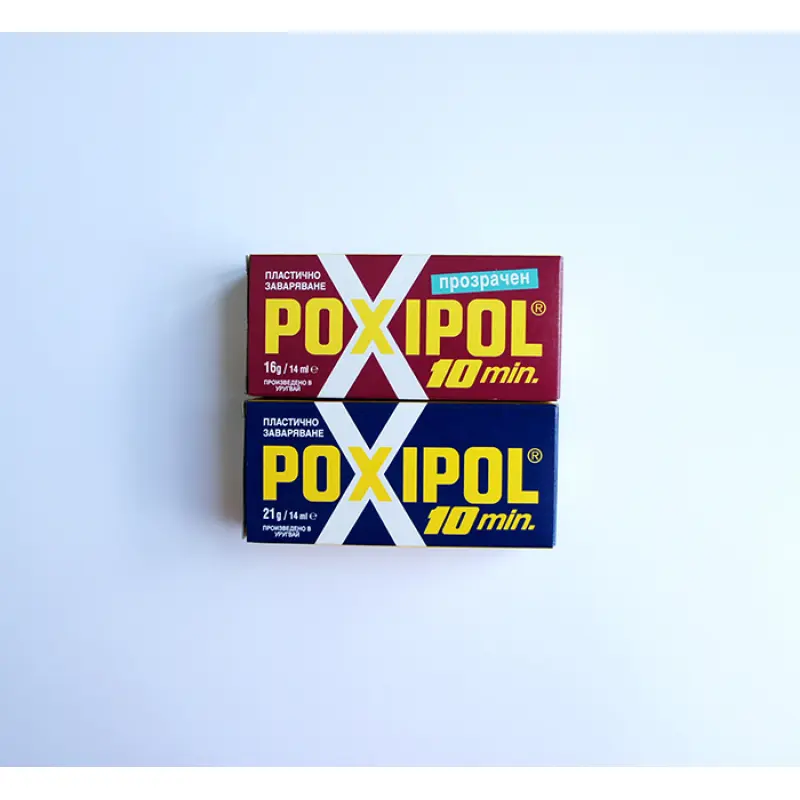 Лепило POXIPOL двукомпонентно сребристо флакони 2x7ml