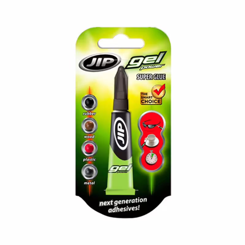 Лепило JIP Gel Power, секундно, гелово, флакон, 2g