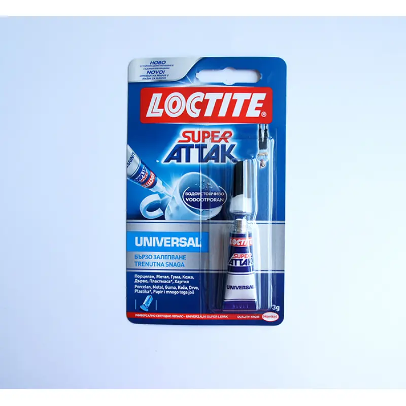 Лепило super attak LOCTITE секундно флакон 3g