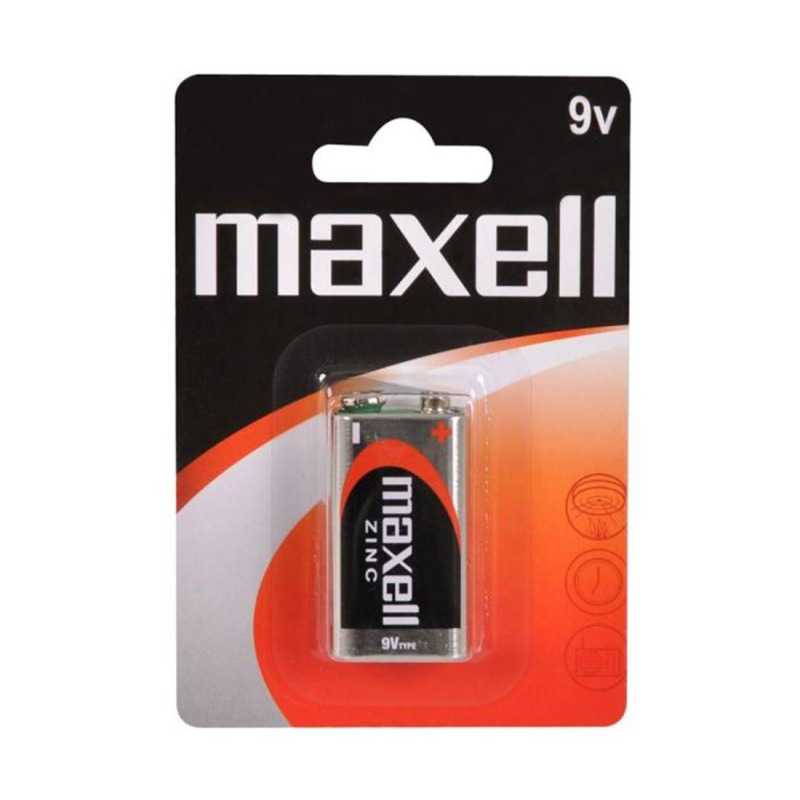 Цинк манганова батерия MAXELL, 9VDC, 6F22, MN1604