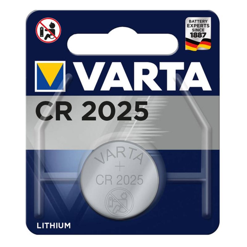 Литиева, плоска батерия VARTA, 3VDC, CR2025, DL2025