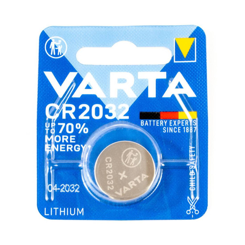 Литиева, плоска батерия VARTA, 3VDC, CR2032, (DL2032)