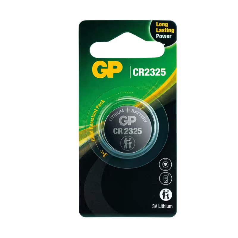 Литиева, плоска батерия GP, 3VDC, CR2325, DL2325