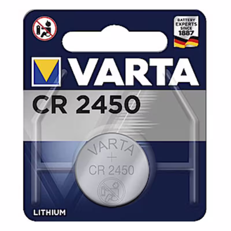 Литиева, плоска батерия VARTA, 3VDC, CR2450, DL2450