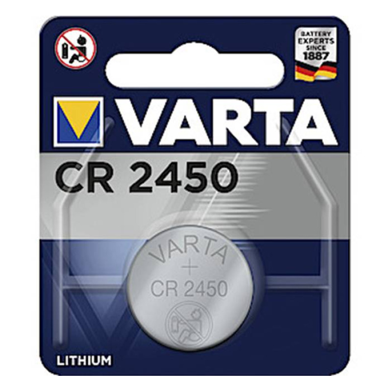 Литиева, плоска батерия VARTA, 3VDC, CR2450, DL2450