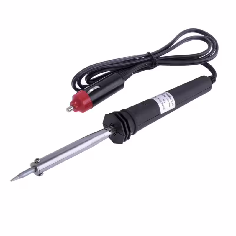 Поялник, права човка, букса за автомобилна запалка, 12VDC, 40W