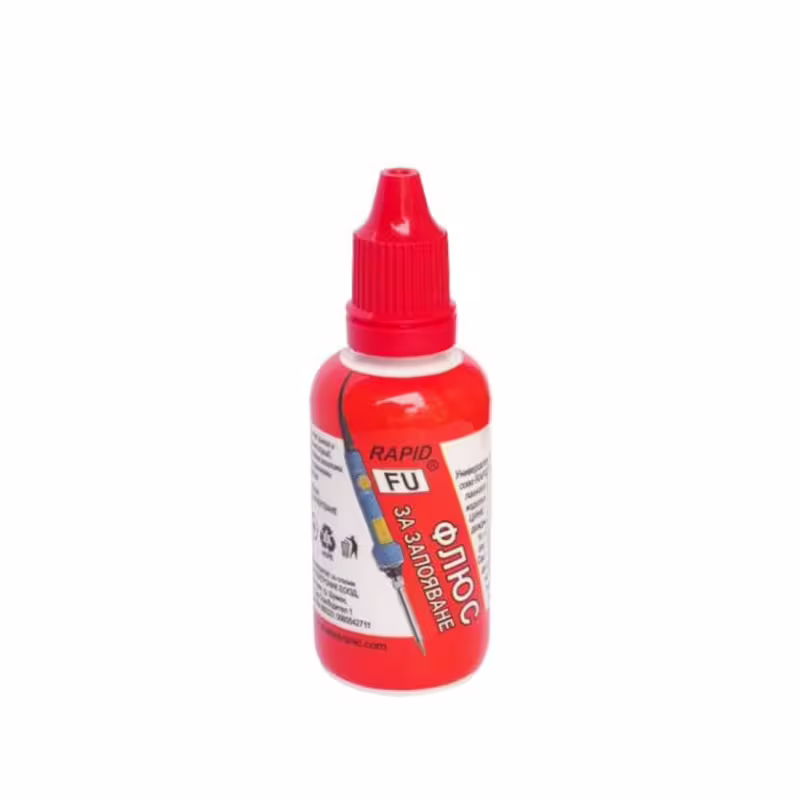 Български флюс RAPID, червен, запояване, FU, 40ml