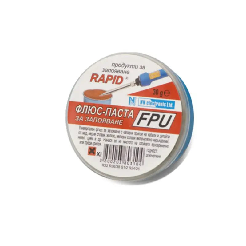 Българска флюс-паста RAPID, запояване, FPU, 30g