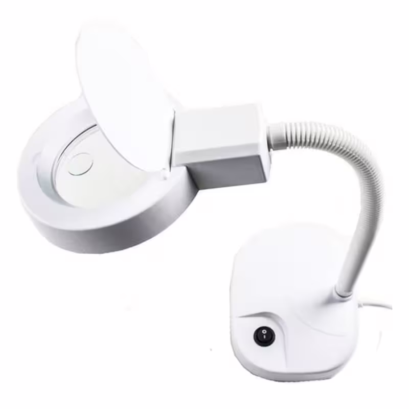 Лупа настолна ZD-122 с LED лампа/подсветка 3x/8x 220V