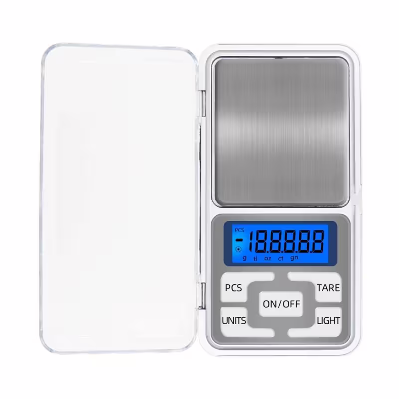 Везна бижутерска, електронна, LCD дисплей, светеща, 200g, 0,01g