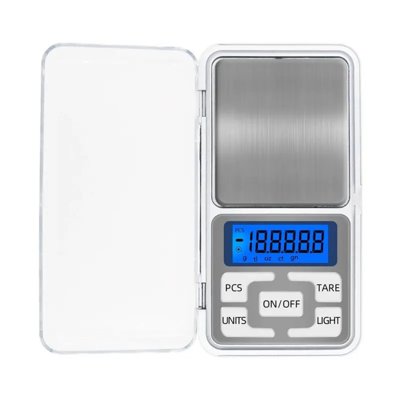 Везна бижутерска, електронна, LCD дисплей, светеща, 200g, 0,01g