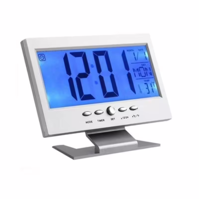 Настолен часовник DS-8082, термометър, календар, вътрешно ползване, -10&deg;C до 50&deg;C 