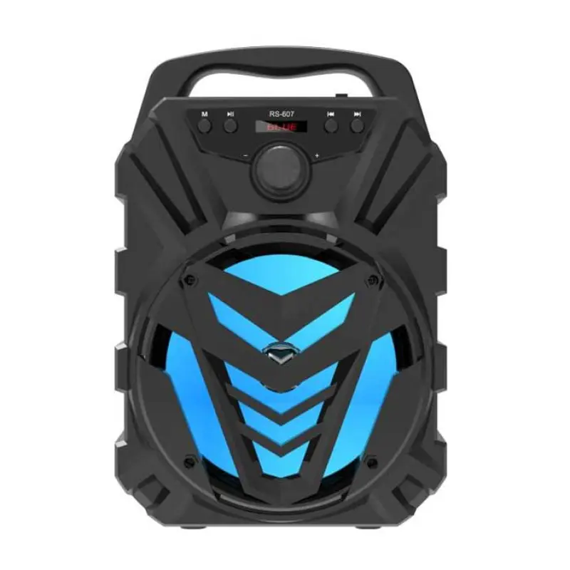 Преносима активна караоке тонколона JBK-607 6,5" с вграден усилвател и микрофонен вход 8W