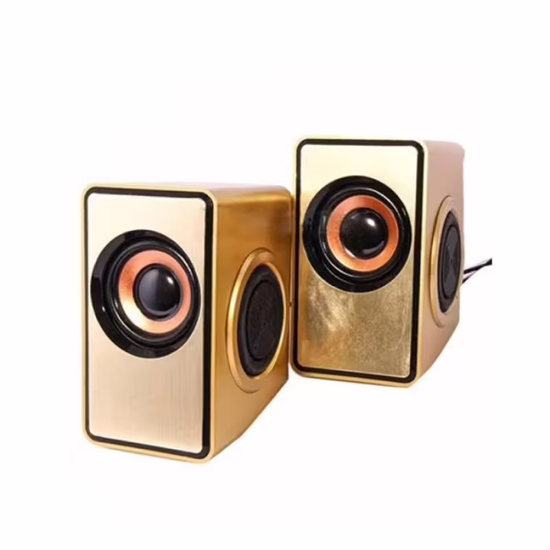 Компютърни тонколони FNT-2048 златисти 2x3W