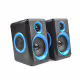 Компютърни тонколони FT-165 синьо/черни 2x5W