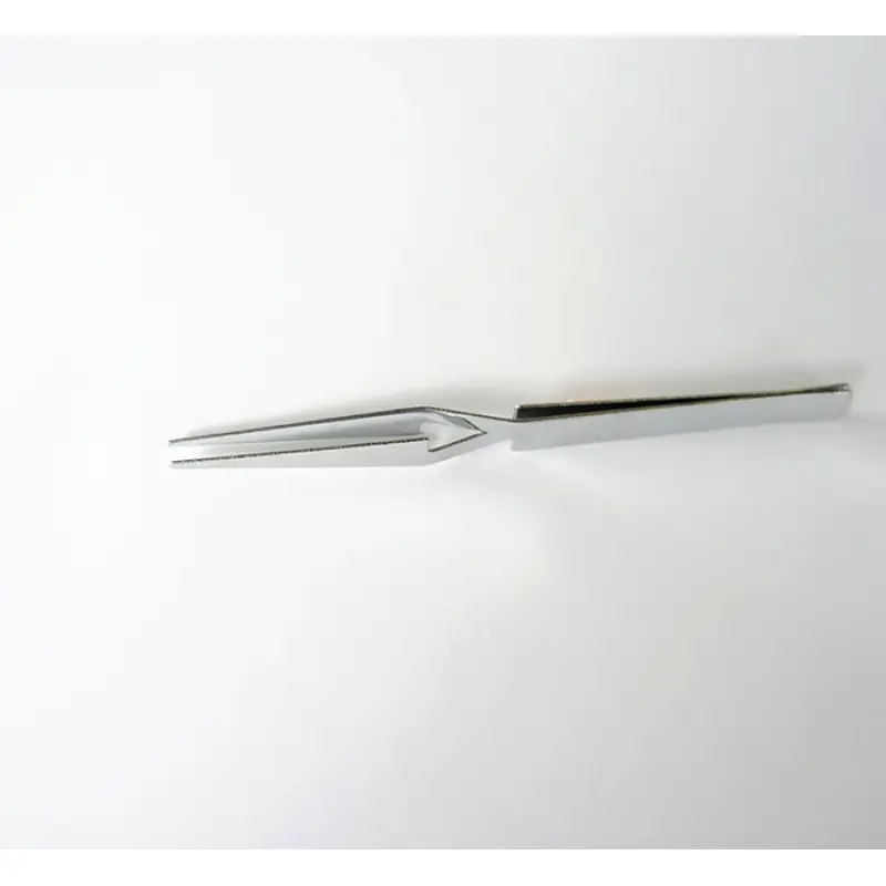 Пинсета права с гладки челюсти 120mm