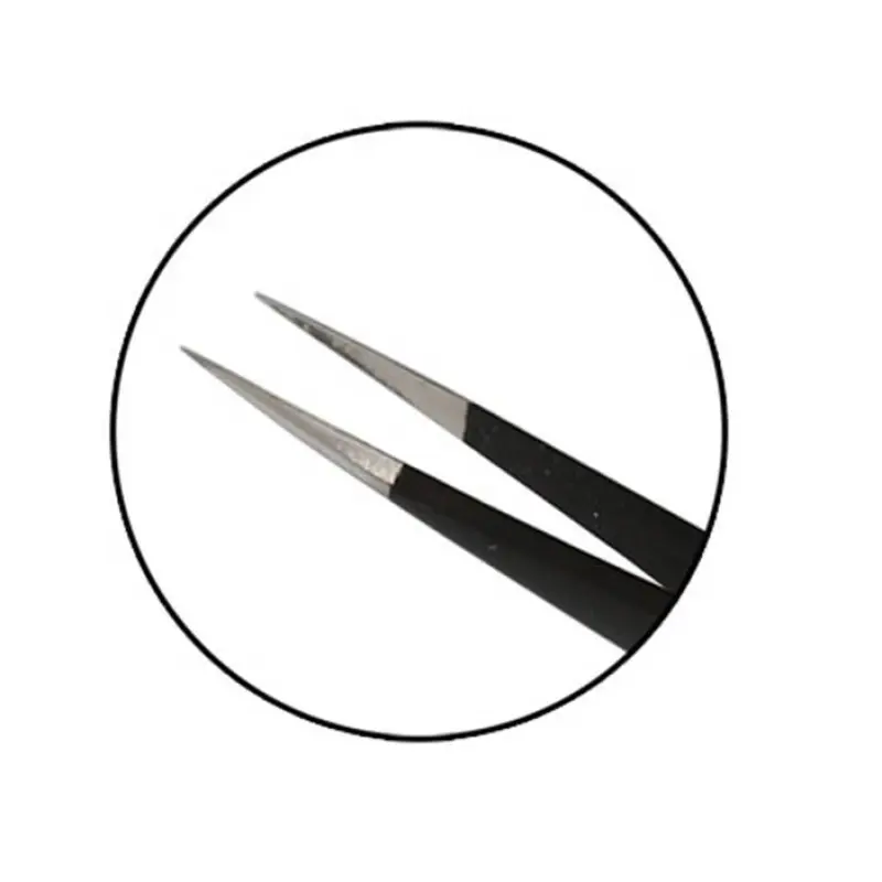 Пинсета антистатична права с гладки челюсти 125mm