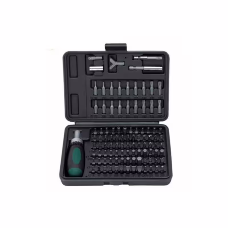 Накрайници с ръкохватка, отвертка, винтоверт, комплект 100бр.