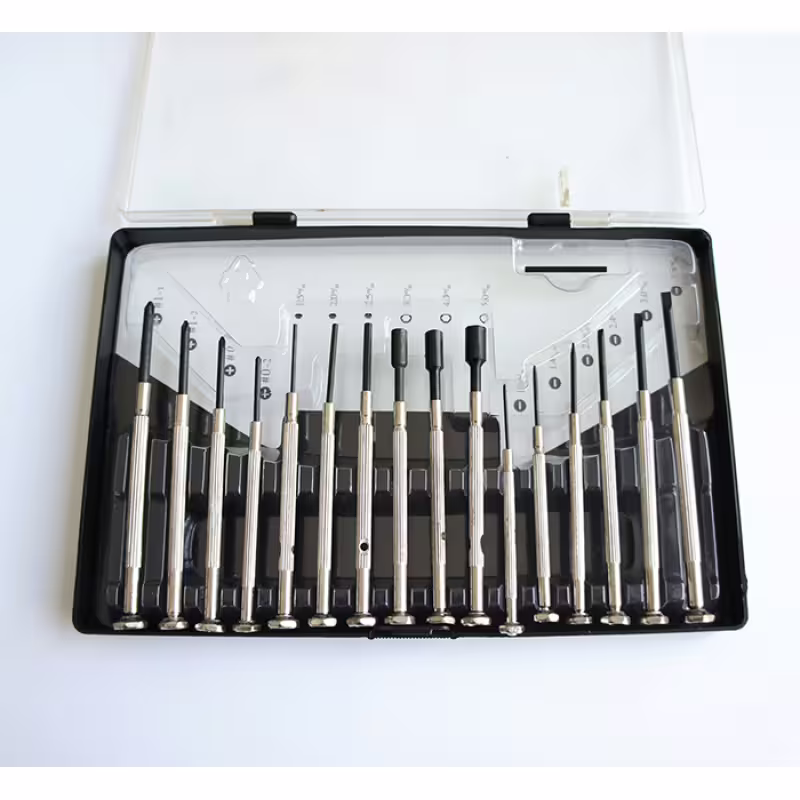 Часовникарски отвертки метални комплект 16бр. 