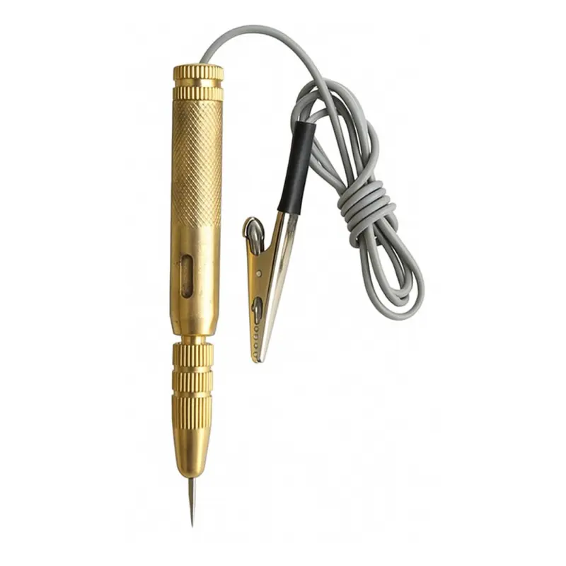 Тестер на напрежение за автомобил, щипка крокодил, лампа, метален, от 6VDC до 24VDC, 0,8m