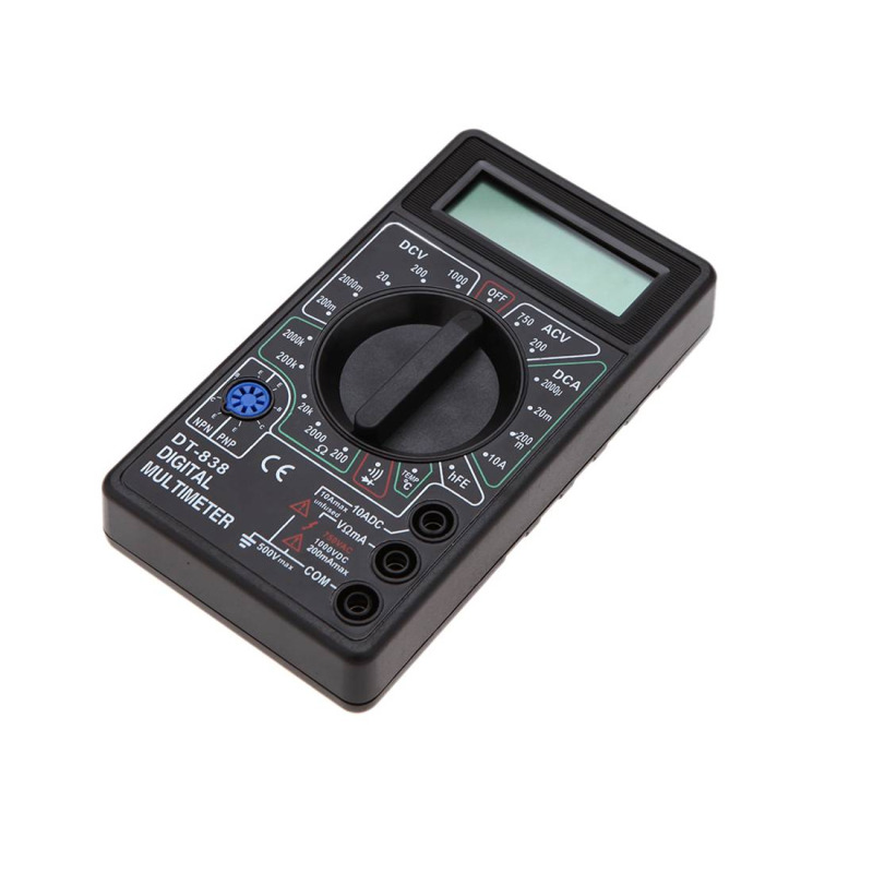 Мултицет DT-838, термосонда, зумер, VAC,VDC, ADC, OHM, °C