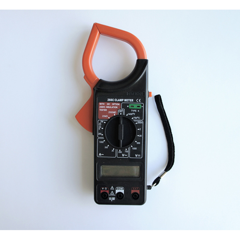Амперклещи с термосонда DT-266C VAC/VDC | AAC | OHM | °C