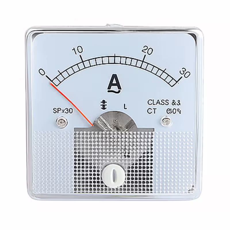 Амперметър, AC, директен, 30A, Ф44mm