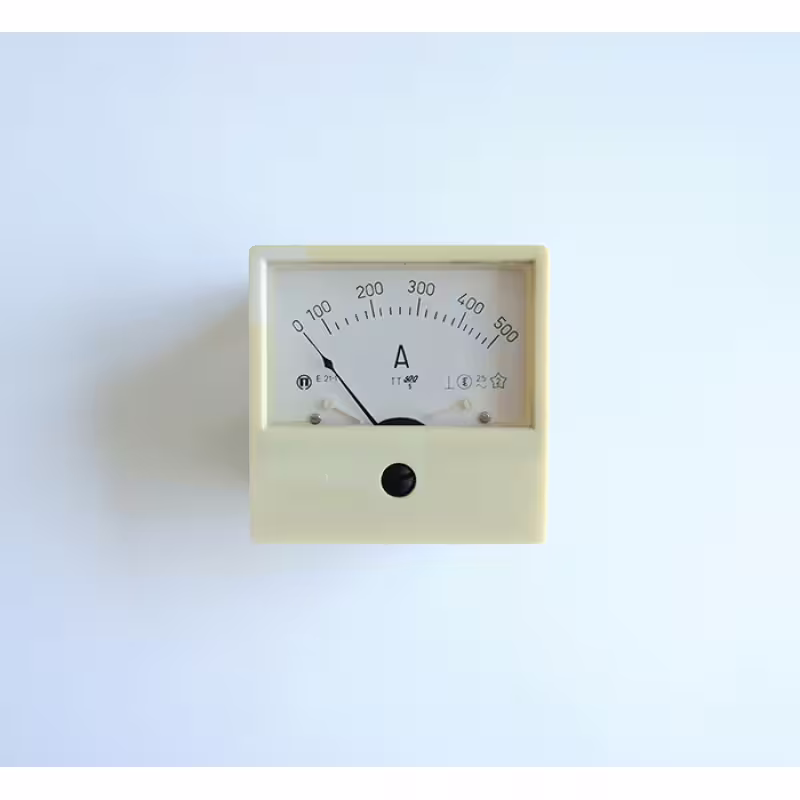 Български амперметър AC с външен токов трансформатор 500A 70x70mm