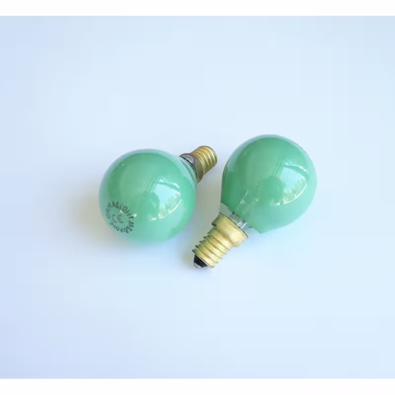 Лампа сфера мини зелена с цокъл E14 220V 25W