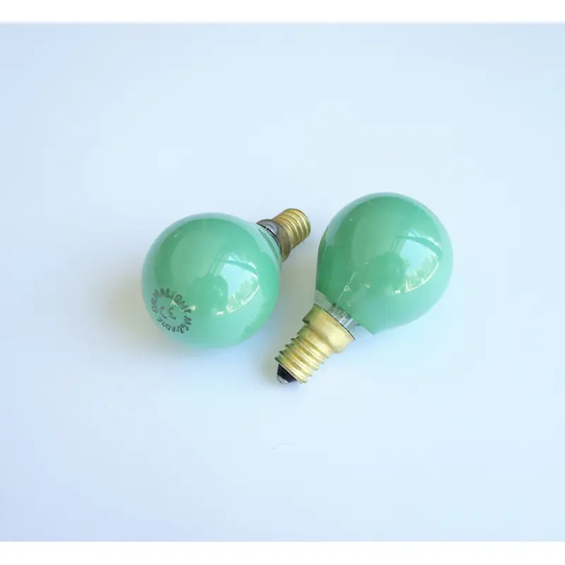 Лампа сфера мини зелена с цокъл E14 220V 25W
