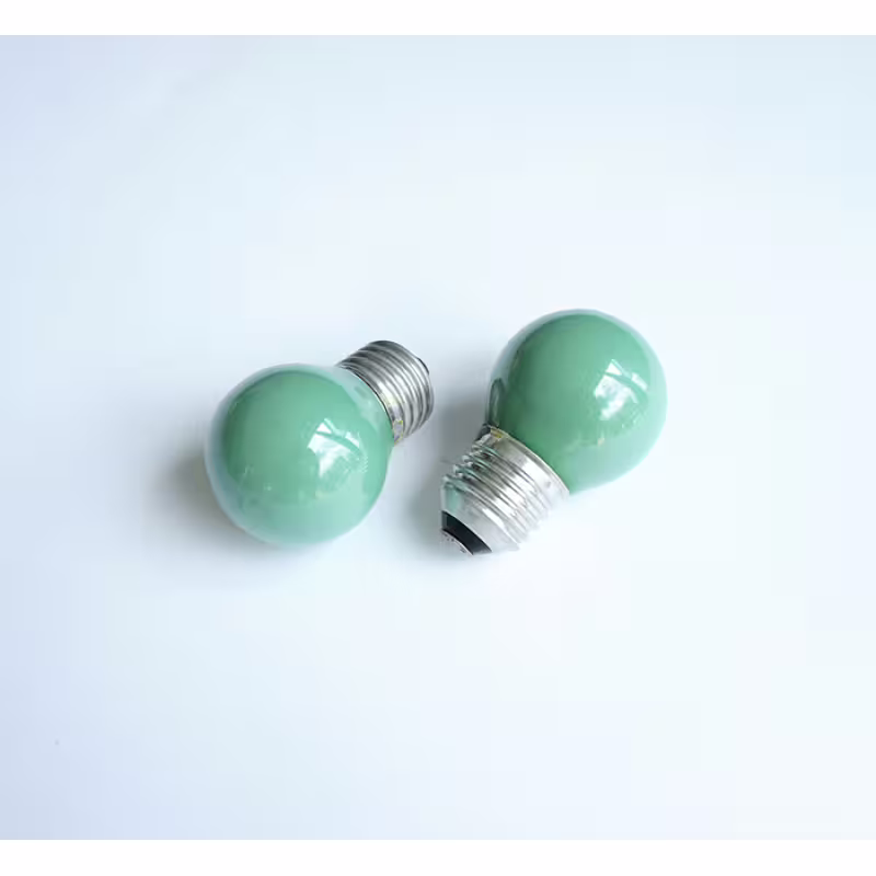 Лампа сфера мини зелена с цокъл E27 220V 25W