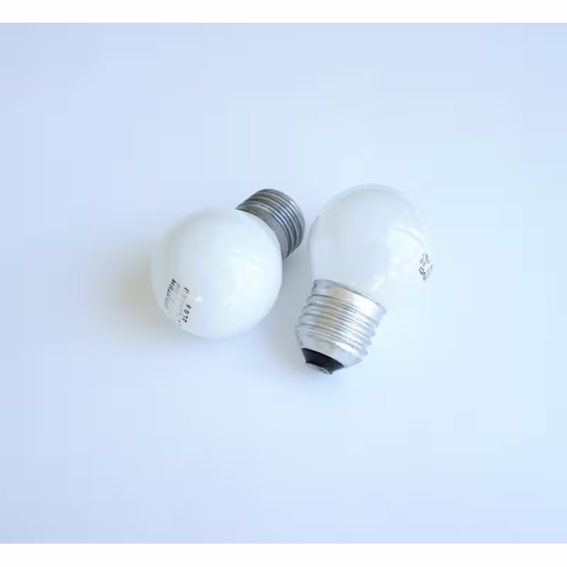 Лампа сфера мини бяла с цокъл E27 220V 25W/40W