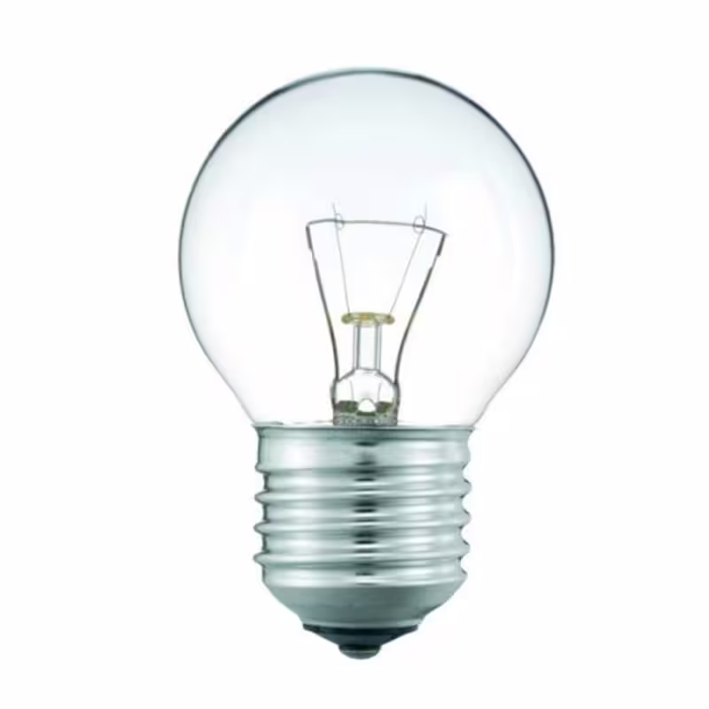 Лампа, сфера мини, прозрачна, цокъл E27, 220VAC, 60W