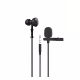 Слушалка тапа YK1190, микрофон за ревер с щипка, черен, стерео, 70dB