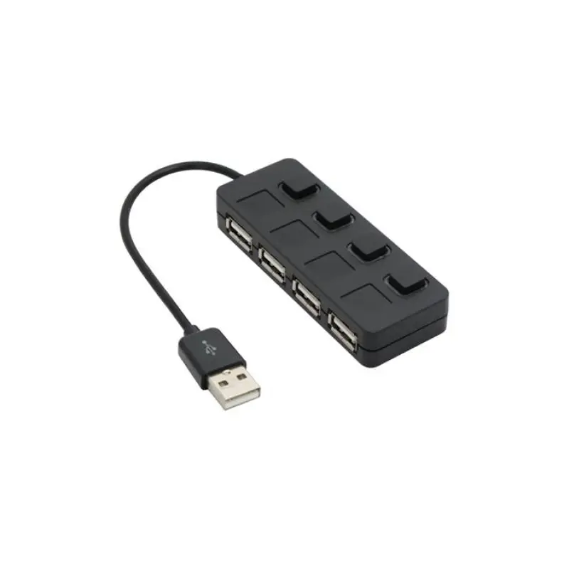 Разклонител high speed, USB HUB, хъб с ключ, 4xUSB, 0,2m 