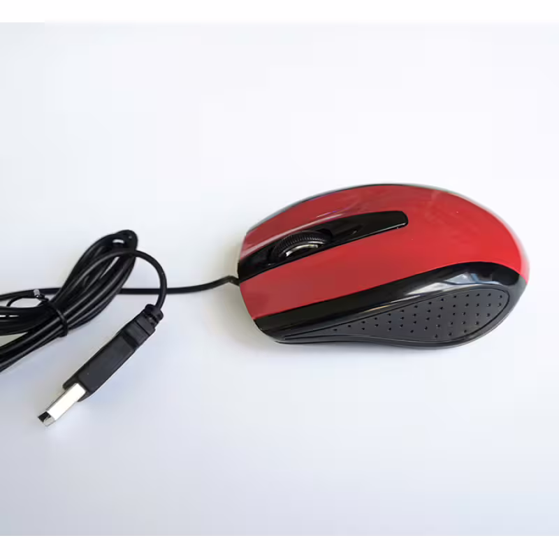 Оптична мишка червена USB DPI=800