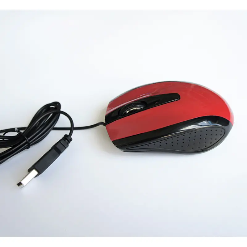 Оптична мишка червена USB DPI=800