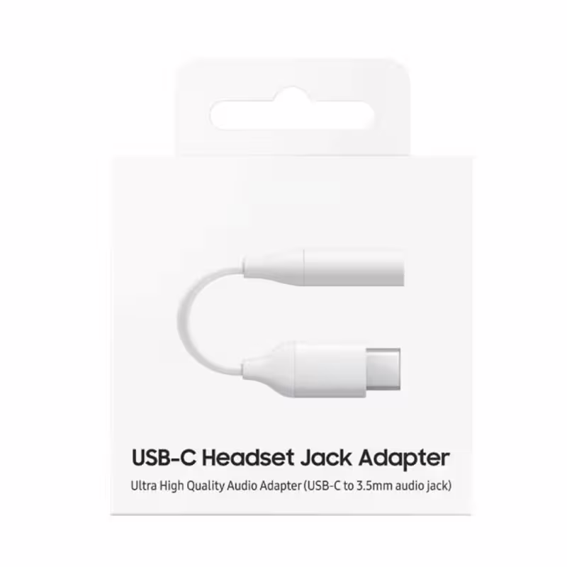 Кабел преходен, съвместиим със Samsung, Type-C(м), 3,5mm STEREO JACK(ж), 0,12m