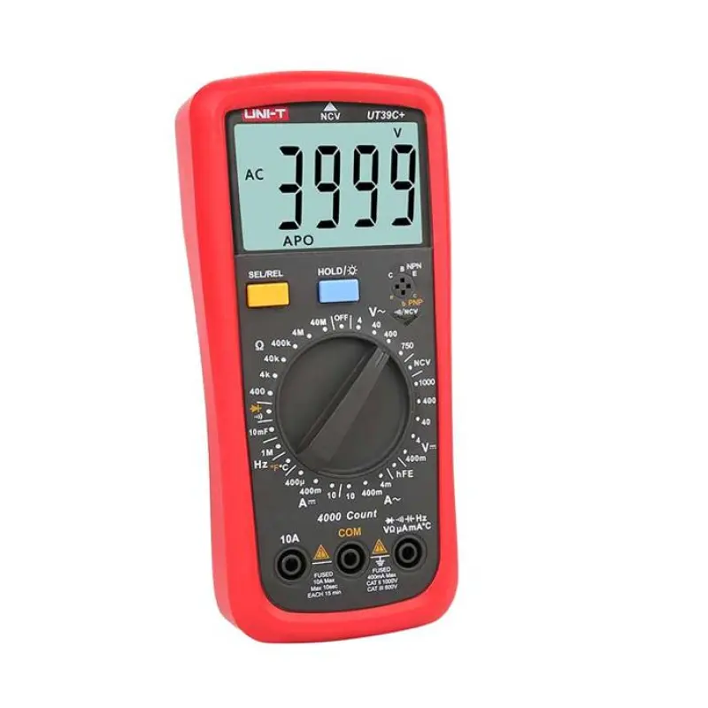 Мултицет със зумер UT-39C+ VAC/VDC | ADC/VDC | OHM | F | Hz | &deg;C | NCV