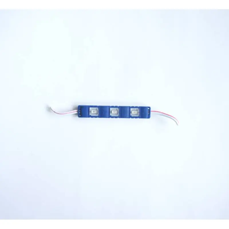Светодиодна лайсна с 3 диода самозалепваща синя 12V 1W