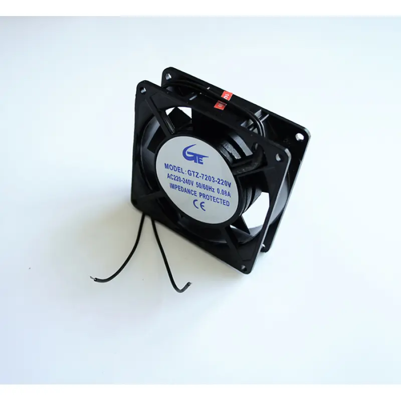 Вентилатор, метален, аксиален, втулка, 220V, 2P, 0,08A, 92х92х25mm, 20,5m3/h