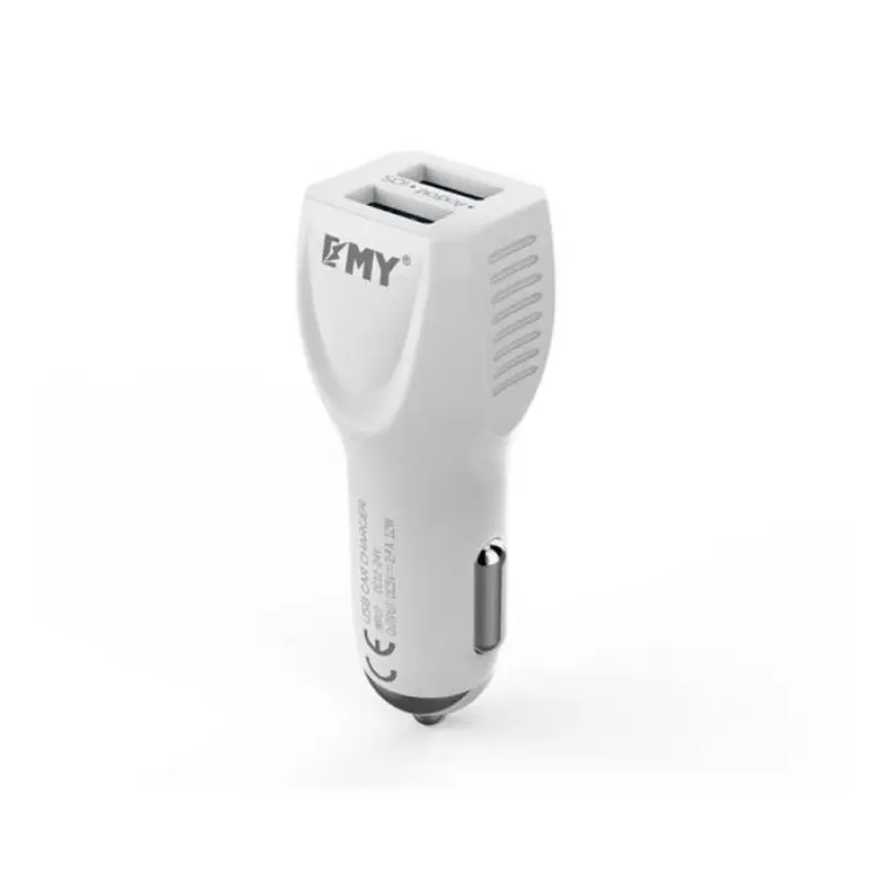 Автомобилно зарядно EMY, 2xUSB, 5V, 2,4A