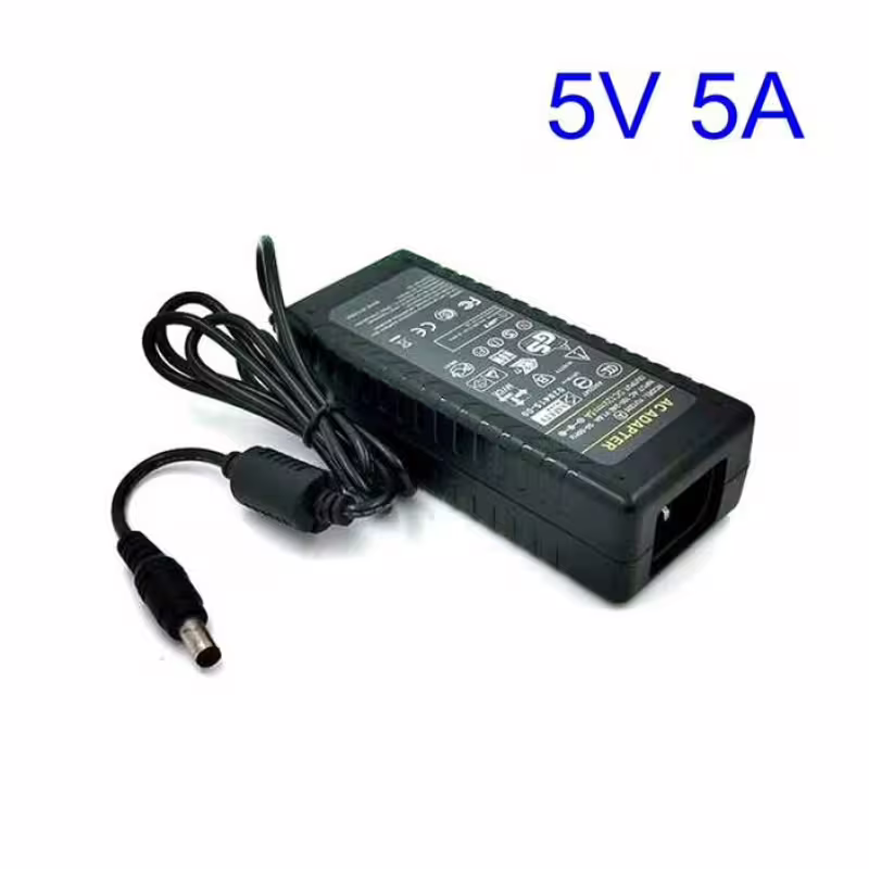Мрежов адаптер стабилизиран с букса 5,5x2,5/2,1 5V 5A 25W