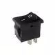Ключ RS601, 2pin, 2 положения, черен, 250VAC, 10A, 19x13mm