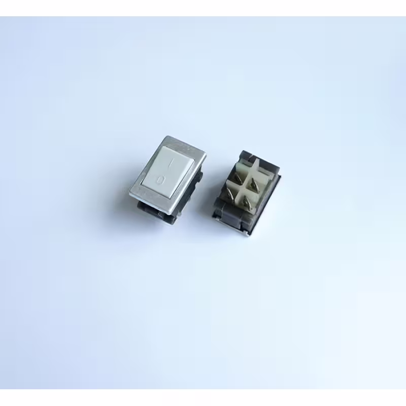 Български ключ за бойлер, 2pin, 125&deg;C, 2 положения, бял, 250V, 10A, 34x21mm