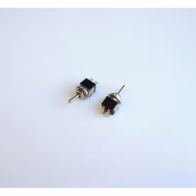 Ключ с лост 6pin и 2 положения черен 250V 1,5A Ф6mm